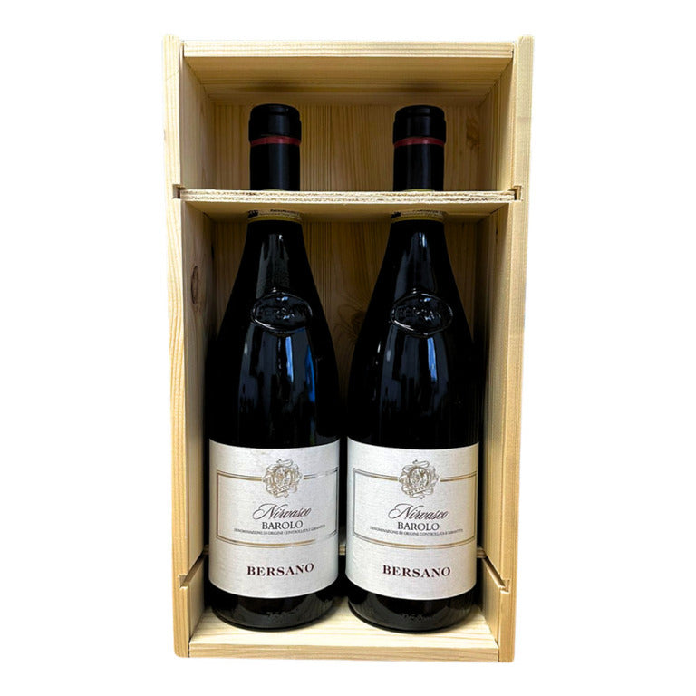 VINO BERSANO NIRVASCO BAROLO 2019 (2 pz) DOCG-75CL CASSA IN LEGNO DA 2 BT